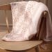 Couverture de naissance rose clair à fleurs