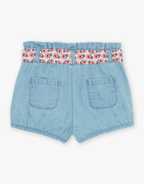 Short denim avec ceinture en popeline FAWILDA / 23E1BFQ1SHOP269