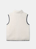 Gilet blanc en moumoute sans manches Garçon NUSHERPAGE / 25H3PGQ1GTV009
