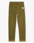 Pantalon confortable en milano kaki DAFENDAGE / 22H3PGD1CFP633