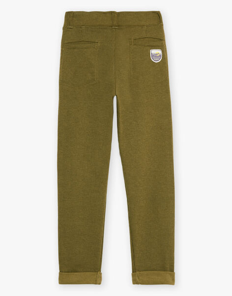 Pantalon confortable en milano kaki DAFENDAGE / 22H3PGD1CFP633