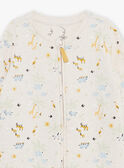 Grenouillère beige clair thème jungle FEDORIAN / 23E5BG25GREA011