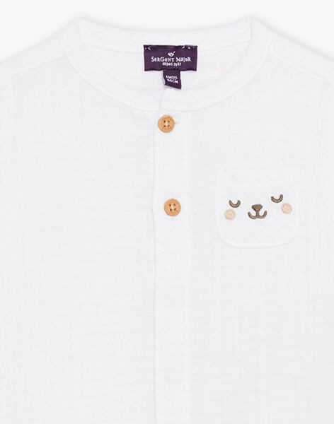 Chemise écru en gaze de coton FAGEORGE / 23E1BGD1CHM001