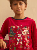 Pyjama noël rouge LAPAGE / 24H5PGF3PYJ050
