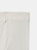 Collant microfibre écru fleuri MAFIONA / 25E4BFL1COL001