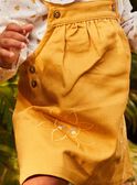 Robe chasuble en twill jaune miel FABLANCHE / 23E1BF81CHS107