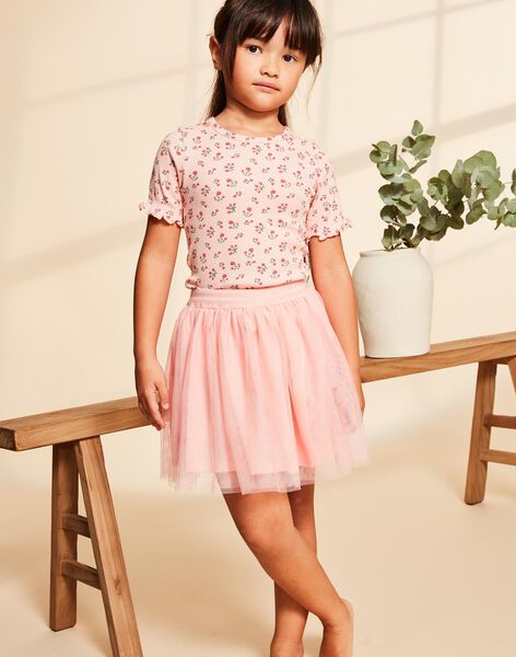 Jupe rose courte à paillettes FRITUETTE 2 / 23E2PFJ2JUPD300