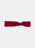 Bandeau rouge à broderie fleurs et pommes Bébé Fille NAGINGER / 25H4BFP1BAN050