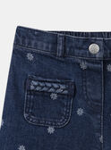 Jean wide leg à fleurs MEJEANETTE / 25E2PF81JEAK005