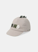Casquette beige broderie "dino" MAGILBERT / 25E4BG91CHAP272