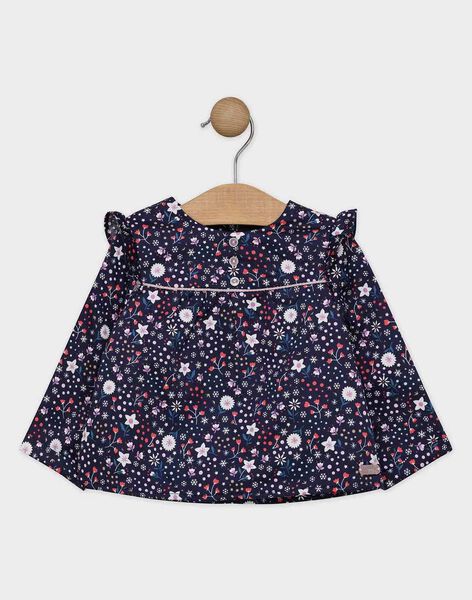 Chemisier Imprime Bleu Nuit Bebe Fille T Shirt Et Chemisier Bebe Sergentmajor