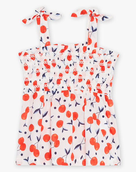 Top écru à imprimé cerises FLYNOETTE / 23E2PFR2DEB001