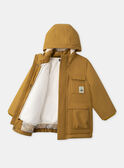 Parka 2 en 1 jaune ou beige sans manches Garçon NINODAGE / 25H3PGE3PARI821