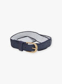 Ceinture élastique bleu marine à pois enfant garçon CIBELTAGE / 22E4PGH1CEN070