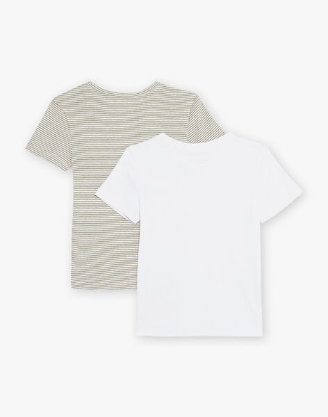 Lot de 2 T-shirts en coton biologique DEBARDAGE / 22H5PG41HLI001