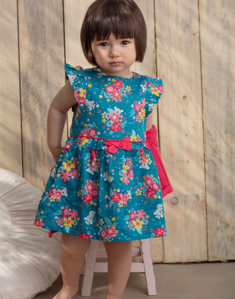 Robe Et Bloomer Bleu Canard Imprime Fleurs Et Koalas Bebe Fille Robe Bebe Sergentmajor Robe Et Bloomer Bleu Canard Imprime Fleurs Et Koalas Bebe Fille Robe Bebe Sergentmajor