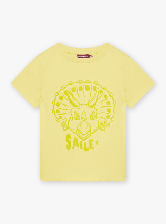 Tee Shirt Manches Courtes Jaune CAZOTAGE1 / 22E3PGF3TMCB104