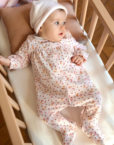 Pyjama et bonnet en velours rose clair FORRA_B / 23E0NF71GRE321