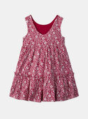 Robe réversible imprimé fleuri et uni MORIVETTE / 25E2PFJ3ROBF506