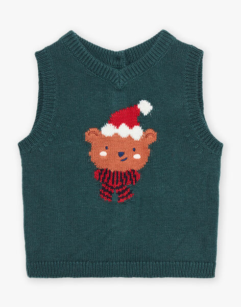 Cardigan sans manches à imprimé Noël DAWILLIAM / 22H1BG61CSM060