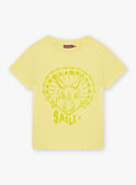 Tee Shirt Manches Courtes Jaune CAZOTAGE1 / 22E3PGF3TMCB104