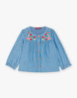 Blouse en denim léger bleu FADIANE / 23E1BFB1CHEP274