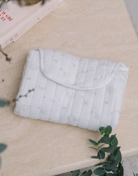 Matelas à langer de voyage vanille pliable et à imprimé animaux FULOULOU / 23E0AGY1ACD114