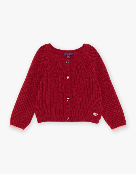 Gilet en tricot rouge DAOLIVIA / 22H1BFX2CARF526