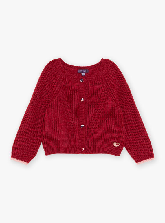 Gilet en tricot rouge DAOLIVIA / 22H1BFX2CARF526