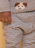 Pantalon fourré à carreaux LAOMAR / 24H1BGQ1PAN941