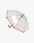 Parapluie transparent à imprimé fleuri DIPLUETTE / 22H4PFE1PUI961