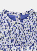 Robe à smock fleurie MESMOKETTE / 25E2PF81ROBC238