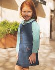 Robe chasuble en denim bleu foncé FECHAZETTE / 23E2PFB1CHSK005