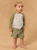 Short de bain kaki imprimé jungle  MISACHA / 25E4BGC1MAI626