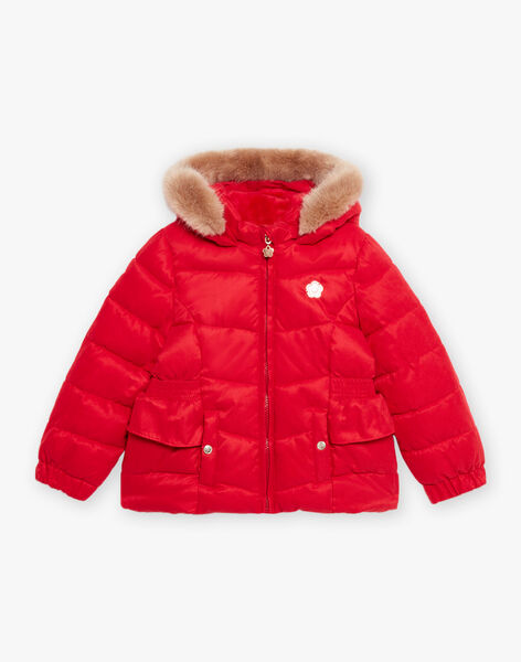 Doudoune rouge à capuche DRAREDETTE / 22H2PFN2D3E050