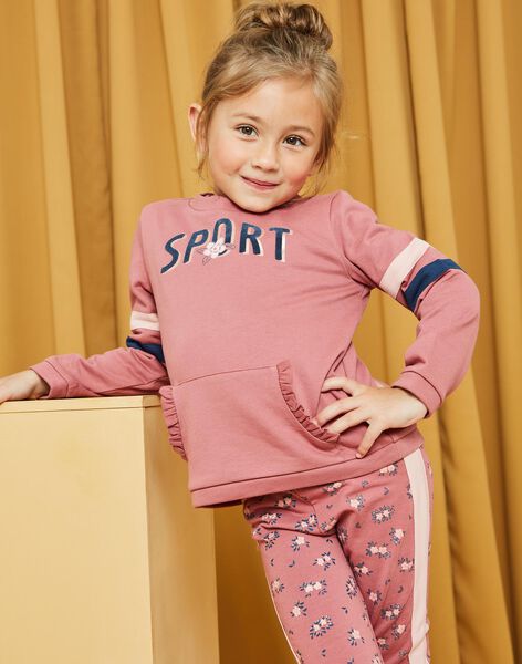 Sweat vieux rose Sport DRASWETTE / 22H2PFL1SWED312