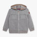 Gilet à capuche gris