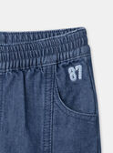 Pantalon en denim bleu avec découpes LADORIAN / 24H1BGJ1JEAP274