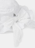 Chapeau écru broderie anglaise MREMETTE / 25E4PFL1CHA001