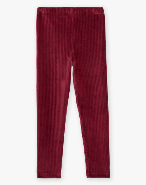 Legging en velours côtelé prune DROLIETTE 2 / 22H4PF82CTT709