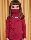 Pull à manches longues prune à imprimé fleuri DROJAETTE 1 / 22H2PF82SPL709
