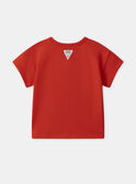Tshirt rouge crabe et homard MAVASCO / 25E1BGQ1TMC050