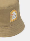 Chapeau reversible jaune et marron MLABOBAGE / 25E4PGK2CHA104