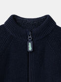 Gilet en maille bleu marine LALOSTAGE / 24H3PGS1GIL070