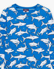 Ensemble pyjama à requin et rayures FLOCHAGE / 23E5PG22PYJ622