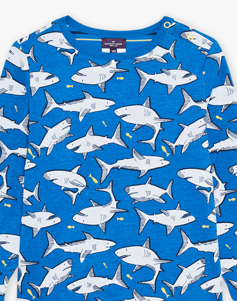 Ensemble pyjama à requin et rayures FLOCHAGE / 23E5PG22PYJ622