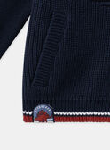 Gilet Bleu nuit LOGILAGE / 24H3PGL1GILC205