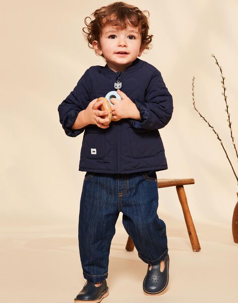 Veste bleue marine matelassée FILIPE / 23E1BG51VES070