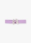 Bandeau parme à imprimé fleuri bébé fille BACLEM / 21H4BF21BAN320