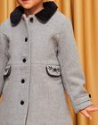 Manteau gris col Claudine DRAMATETTE / 22H2PFM1MANJ922